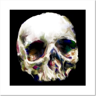 Head skull painting Posters and Art